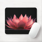 Elegant Lotus Black - Gepersonaliseerd Muismat (Met muis)