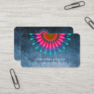 Elegant Lotus Bloem Logo Yoga Visitekaartje