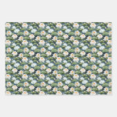 Elegant Lotus bloem tegelpatroon Inpakpapier Vel (Voorkant 2)