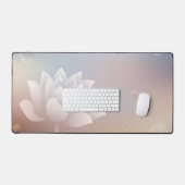 Elegant Lotus Bloom Desk Mat (Keyboard & Muis)