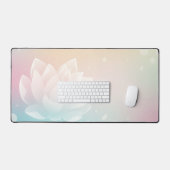 Elegant Lotus Bloom Desk Mat (Keyboard & Muis)