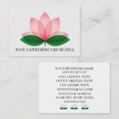 Elegant Lotus Blossom "Mighty Size" Visitekaartje (Voorkant / Achterkant)