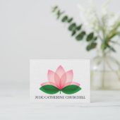 Elegant Lotus Blossom "Mighty Size" Visitekaartje (Staand voorkant)