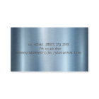 Elegant Lotus Blue Metallic Yoga Instructor