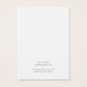 Elegant Lotus Floral Earring Display Card Visitekaartje (Achterkant)