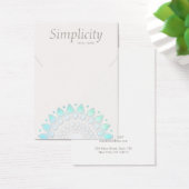 Elegant Lotus Floral Ketting Display Card Visitekaartje (Bureau)