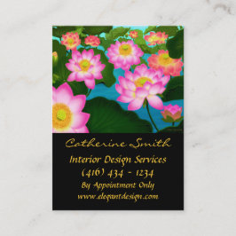 Elegant Lotus Floral Visitekaartje