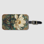 Elegant Lotus Flower  Bagagelabel (Voorkant (horizontaal))