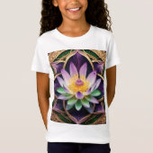 "Elegant Lotus Flower Digital Art T-shirt" T-shirt (Voorkant)