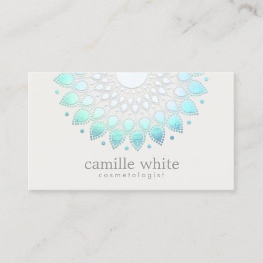 Elegant Lotus Flower Holistic Spa and Beauty Visitekaartje (Voorkant)