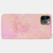 Elegant Lotus Flower Illustratie lichtroze Case-Mate iPhone Case (Achterkant (horizontaal))