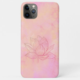 Elegant Lotus Flower Illustratie lichtroze Case-Mate iPhone Case