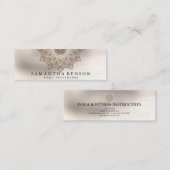 Elegant Lotus Flower Logo Yoga Mini Visitekaartje (Voorkant / Achterkant)
