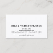 Elegant Lotus Flower Logo Yoga Square Business Aut Visitekaartje (Achterkant)