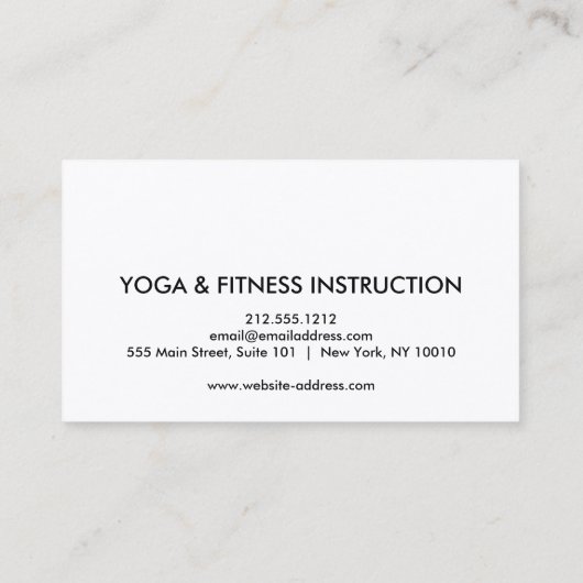 Elegant Lotus Flower Logo Yoga Square Business Aut Visitekaartje (Achterkant)