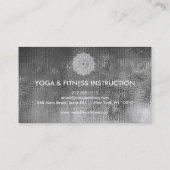 Elegant Lotus Flower Logo Yoga Visitekaartje (Achterkant)