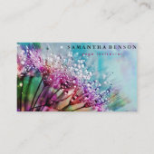 Elegant Lotus Flower Logo Yoga Visitekaartje (Voorkant)