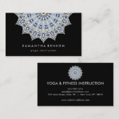 Elegant Lotus Flower Logo Yoga Visitekaartje (Voorkant / Achterkant)