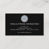 Elegant Lotus Flower Logo Yoga Visitekaartje (Achterkant)