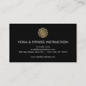 Elegant Lotus Flower Logo Yoga Visitekaartje (Achterkant)