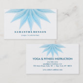 Elegant Lotus Flower Logo Yoga Visitekaartje (Voorkant / Achterkant)
