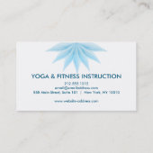 Elegant Lotus Flower Logo Yoga Visitekaartje (Achterkant)