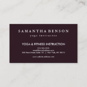 Elegant Lotus Flower Logo Yoga Visitekaartje (Achterkant)