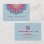 Elegant Lotus Flower Logo Yoga Visitekaartje (Voorkant / Achterkant)