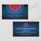 Elegant Lotus Flower Logo Yoga Visitekaartje (Voorkant / Achterkant)