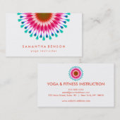 Elegant Lotus Flower Logo Yoga Visitekaartje (Voorkant / Achterkant)