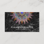 Elegant Lotus Flower Logo Yoga Visitekaartje (Voorkant)