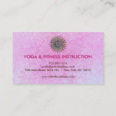 Elegant Lotus Flower Logo Yoga Visitekaartje (Achterkant)