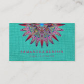 Elegant Lotus Flower Logo Yoga Visitekaartje (Voorkant)