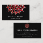 Elegant Lotus Flower Logo Yoga Visitekaartje (Voorkant / Achterkant)