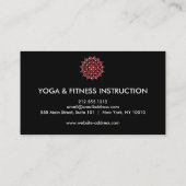 Elegant Lotus Flower Logo Yoga Visitekaartje (Achterkant)
