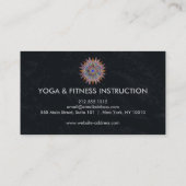 Elegant Lotus Flower Logo Yoga Visitekaartje (Achterkant)