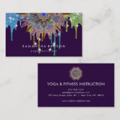 Elegant Lotus Flower Logo Yoga Visitekaartje (Voorkant / Achterkant)