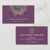 Elegant Lotus Flower Logo Yoga Visitekaartje (Voorkant / Achterkant)