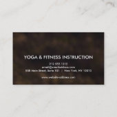 Elegant Lotus Flower Logo Yoga Visitekaartje (Achterkant)