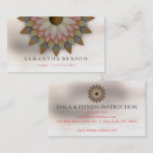Elegant Lotus Flower Logo Yoga Visitekaartje (Voorkant / Achterkant)