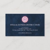 Elegant Lotus Flower Logo Yoga Visitekaartje (Achterkant)