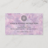 Elegant Lotus Flower Logo Yoga Visitekaartje (Achterkant)