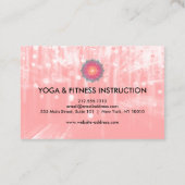 Elegant Lotus Flower Logo Yoga Visitekaartje (Achterkant)