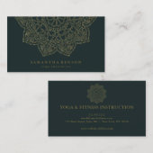 Elegant Lotus Flower Logo Yoga Visitekaartje (Voorkant / Achterkant)