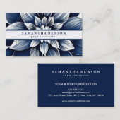 Elegant Lotus Flower Logo Yoga Visitekaartje (Voorkant / Achterkant)