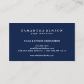 Elegant Lotus Flower Logo Yoga Visitekaartje (Achterkant)