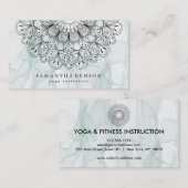 Elegant Lotus Flower Logo Yoga Visitekaartje (Voorkant / Achterkant)