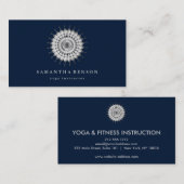 Elegant Lotus Flower Logo Yoga Visitekaartje (Voorkant / Achterkant)