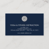Elegant Lotus Flower Logo Yoga Visitekaartje (Achterkant)