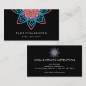 Elegant Lotus Flower Logo Yoga Visitekaartje (Voorkant / Achterkant)